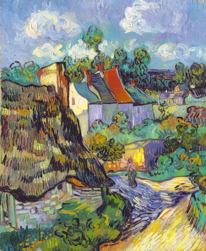 Houses at Auvers - Van Gogh Painting On Canvas
